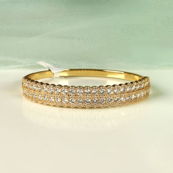 Gold Polish Diamond Bracelet For Women