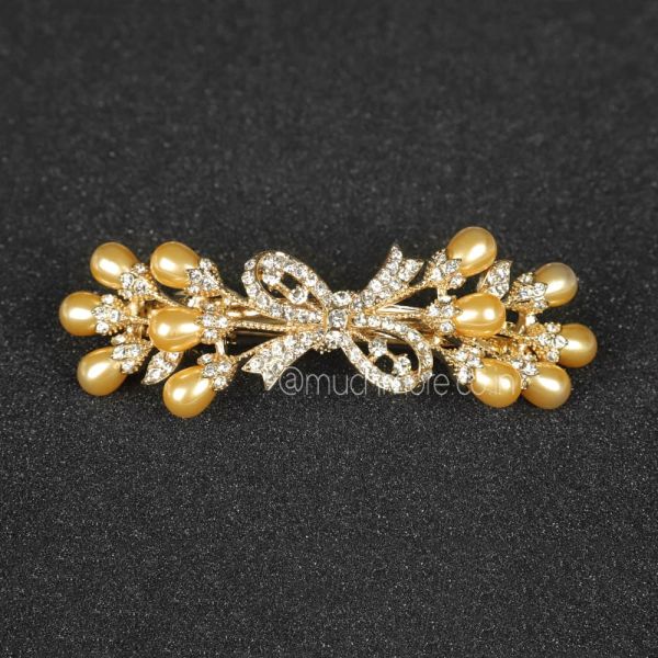 Pearl With Crystal Women Hair Clip By Much More