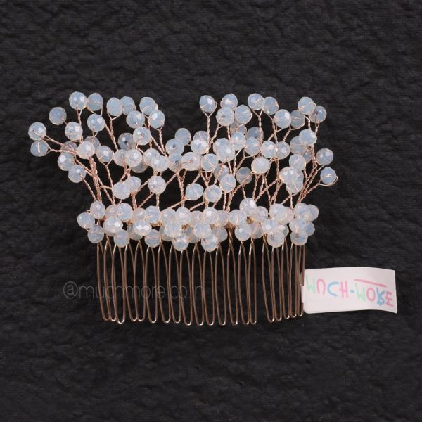 Rose Gold Blossom Comb Hairpin