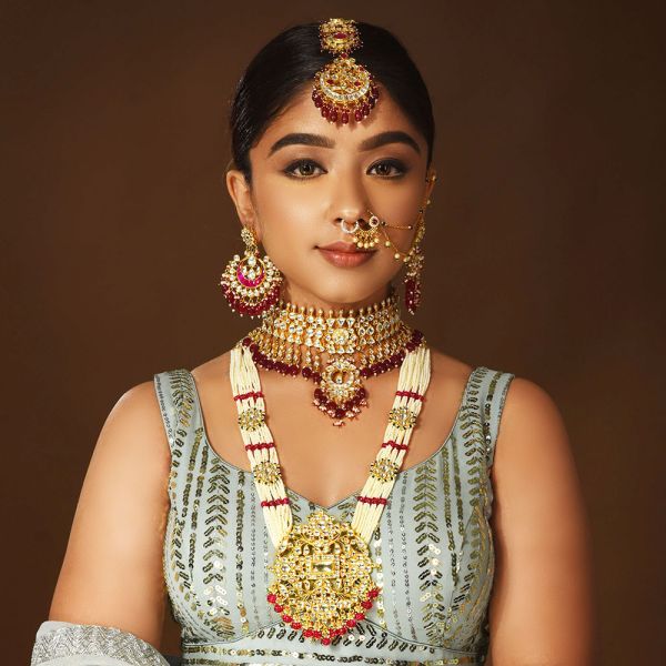 Exclusive Ruby Kundan bridal Jewellery Online 