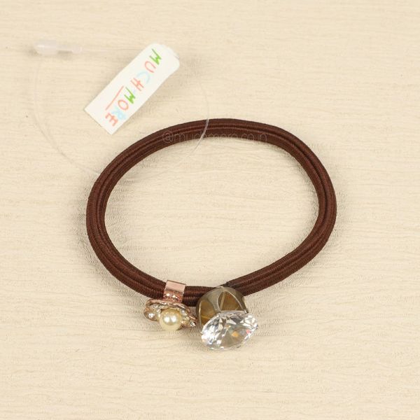 Brown Color Stone Rubber Band