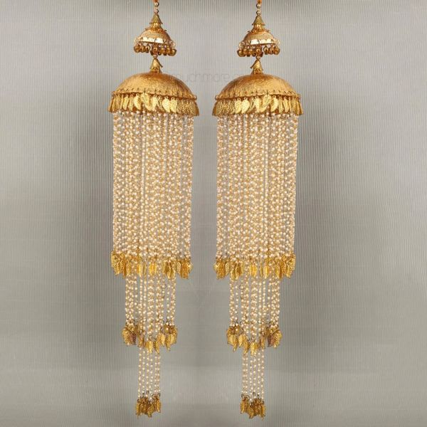 Gold Finish kaleera Styled With Beads