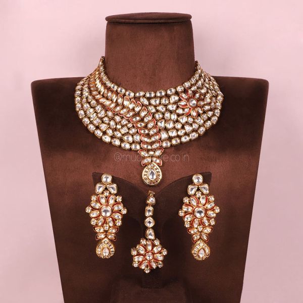 Buy At Best Price Bridal kundan Necklace Set
