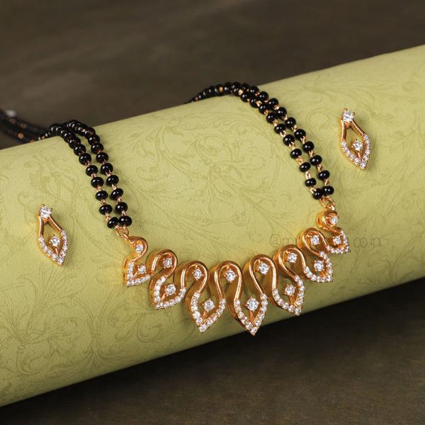 Designer Gold Polish Mangalsutra By Much More