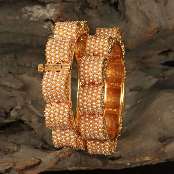 Traditional Pearl Bangles For Women