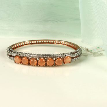 Peach Color Diamond bracelet For Women