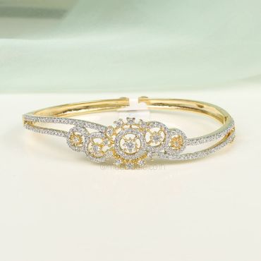 White American Diamond Studded Bracelet For Women