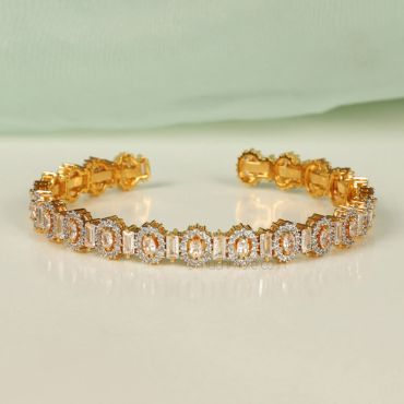 Gold Plated Diamond Studded Women's Bracelet