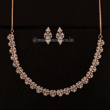 American Diamond Necklace Jewellery Set Online