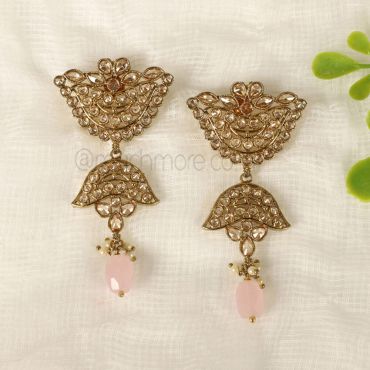 Designer Light Pink Earrings Online