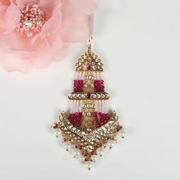 Ruby Kundan Studded Exclusive Design Bridal Passa