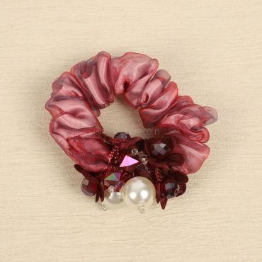 Red Tone Women Ponytail Holders