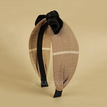 Women Knot Alice Brown Black Hair Band