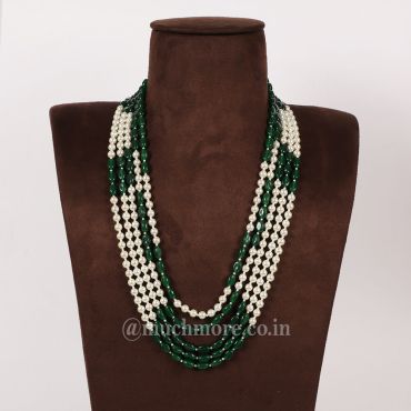 Ethnic Wedding Pearl Mala Necklace For Groom
