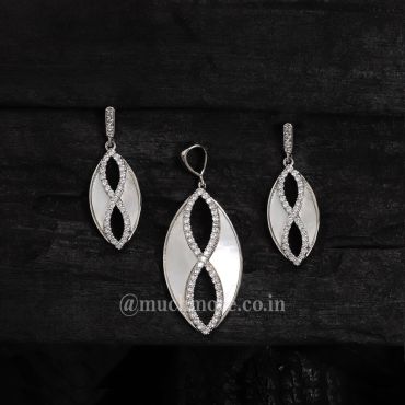 Latest Daily Wear Pendant Set Jewelry Mother Of pearl Pendant
